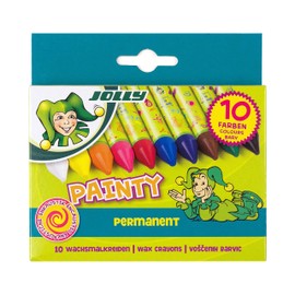 JOLLY Painty Wax Crayons Wrapped - Box of 10