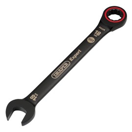 Draper 03891 Expert HI-TORQ Metric Ratchet Combination Spanner, 18mm, Black