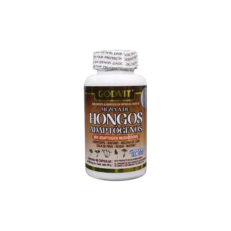 Godvit Hongos Adaptogenos 60caps