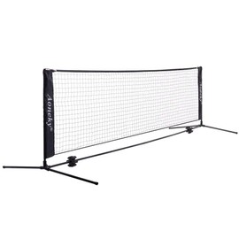 Aoneky Mini Portable Tennis Net for Driveway - Kids Soccer Tennis Net for Backyard or Beach - Family Pickleball Tennis Game Toy for Boys Children Aged 6+ Years Old (10 Feet)