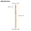 sourcing map 8pcs 200-230 Grits Diamond Grinding Bit 2.1mm Oval