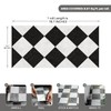 auxua Black Vinyl Marble Flooring Roll – Small Size (15.7”
