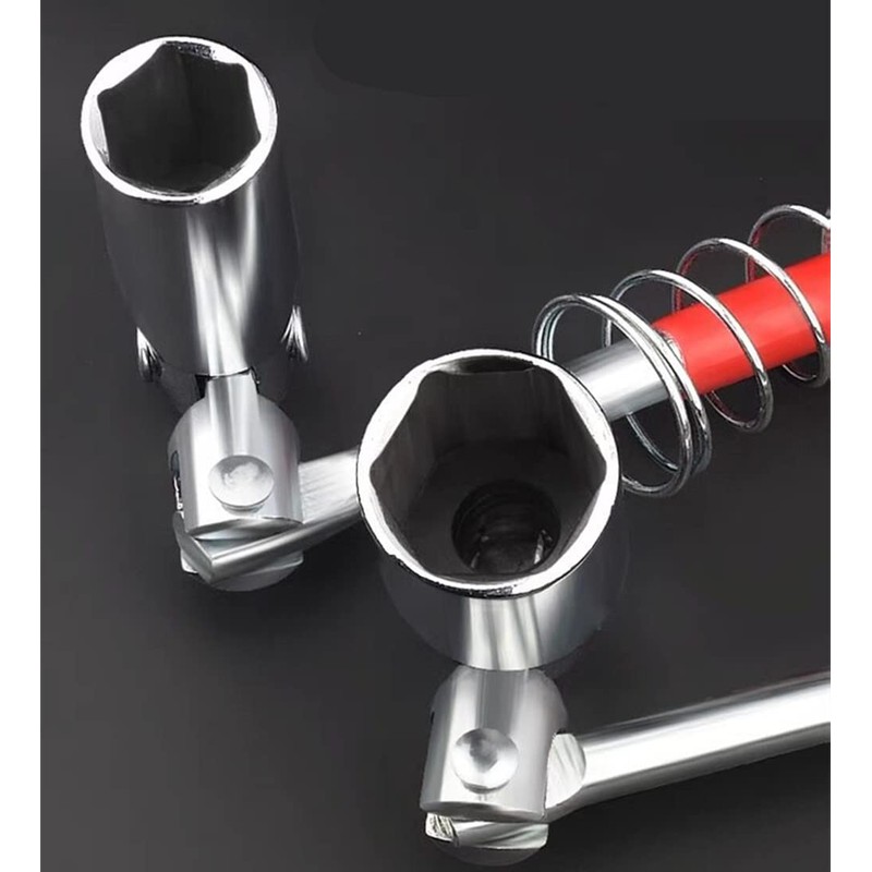 Plug Wrench, Universal Type, Bike Tool, Spring Included, Flexible Plug