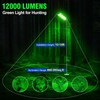 Hog Lights for Night Hunting, 12000LM Solar Green Hunting Light