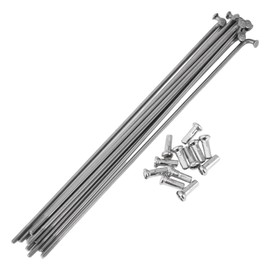 HEROFFIX 12 Set 14G Bicycle Spokes 131mm Bike Wheel Spokes 304 Stainless Steel Silver Tone