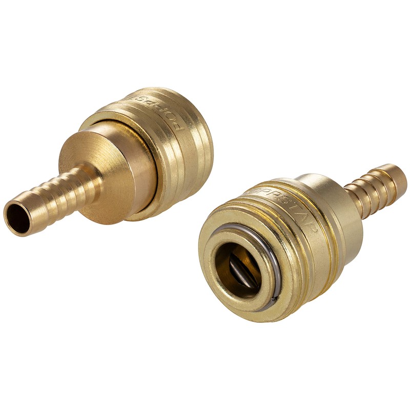 Poppstar 2x Quick Coupling Compressed Air NW 7.2 with Hose