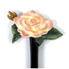 LX Hand Painted Purple Rose Flower Letter Opener