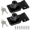 Jiozermi 2 Packs 2.5 Inch Hasp Lock With Keys, Stainless