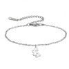 TEAMER Adjustable Dainty Cute Rabbit Bracelet Stainless Steel Bunny Jump