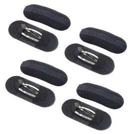 5 Pairs Black Bump It Up Volume Hair Base Invisible Hair Clip Volume Bump Inserts Hair Padding Hair Bumps Do Beehive Hair Styler Updo Hair Bun Maker Hair Accessories for Women Girls