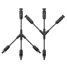 HCOVTXR Solar Connectors Y Branch 1 to 3,30A 1000V Solar Parallel Connector for Solar Panels,IP67 Waterproof Solar Panel Connectors for Solar Cable