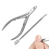 Grovigor Modern Stainless Steel Cuticle Trimmer Set, Cuticle Remover with