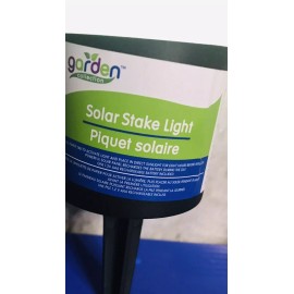 Garden Collection Solar Powered Black Classic Column LED Path Light and Landscape Light 10”