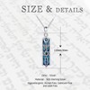 Midir&Etain Jewish Necklace 925 Sterling Silver Messianic Mezuzah Pendant Necklace