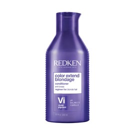 REDKEN- Acondicionador Color Extend Blondage |Para cabello rubio | Neutraliza los tonos amarillos no deseados, para un rubio más frío y vibrante | Con pigmentos violetas con ácido cítrico |300ml