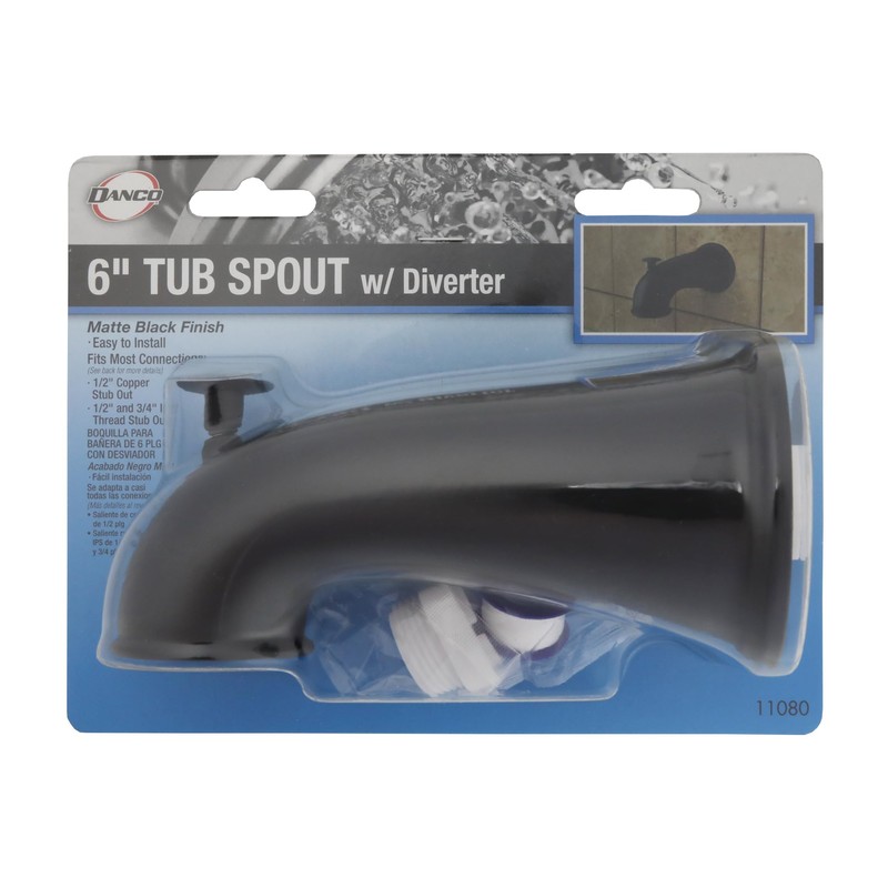 Danco 11080 Tub Spout, No Size, Matte Black