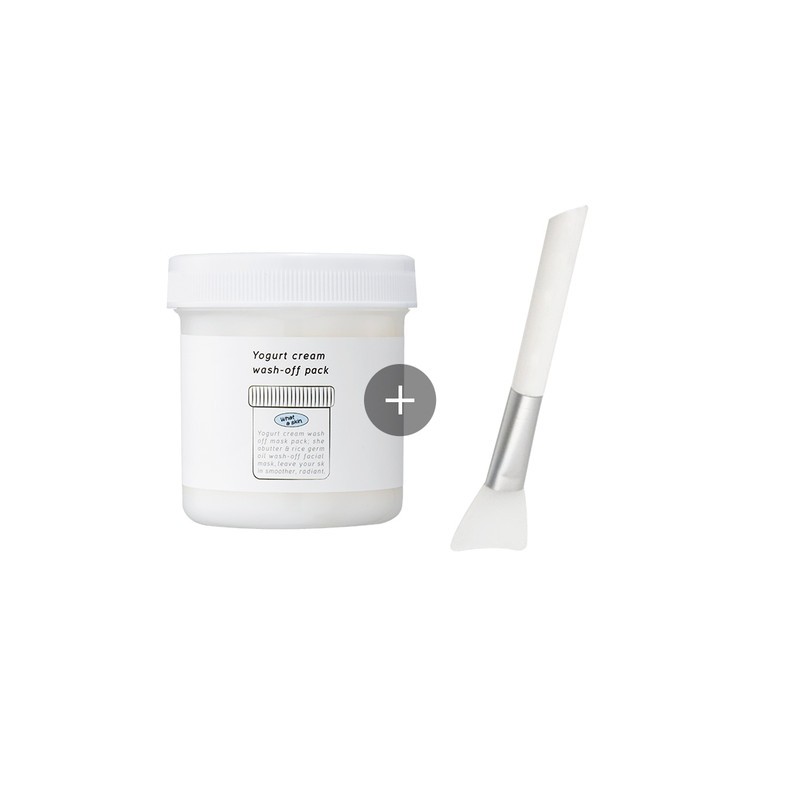 Sample giveawayGlowing pack yogurt wash-off cream pack + pack brush