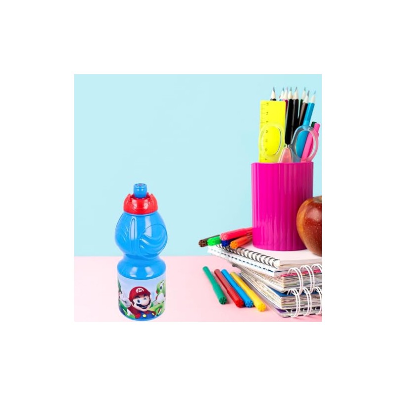 ILS I LOVE SHOPPING Kids Plastic Sports Bottle 400ml with