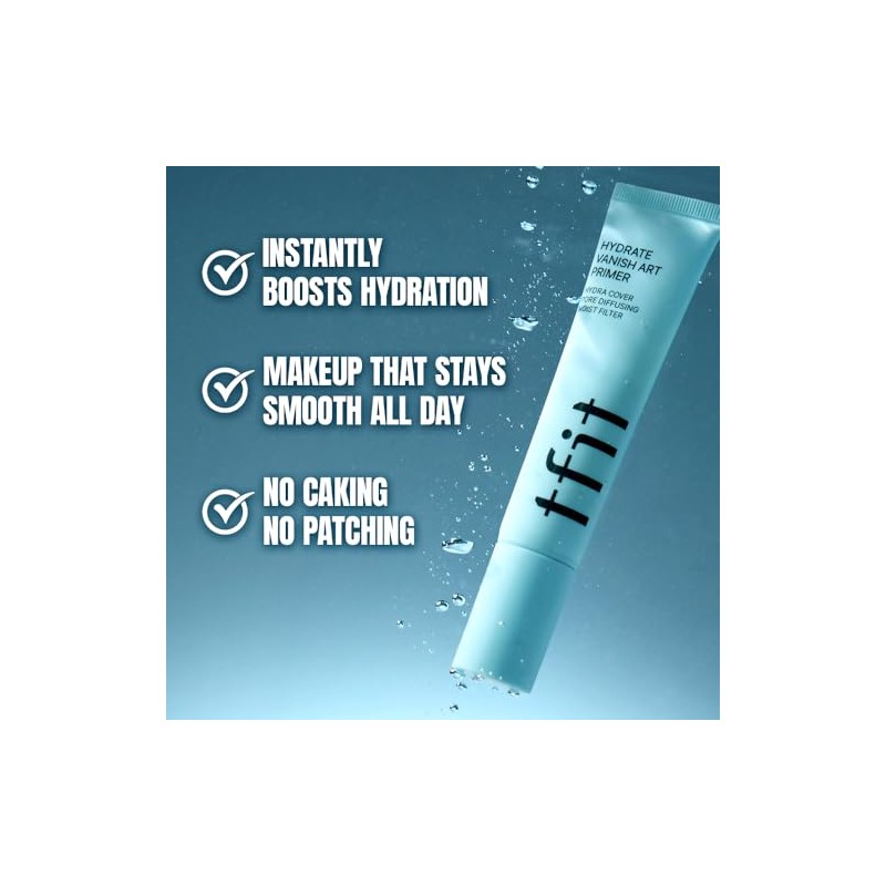 TFIT Hydrate Vanish Primer, Prebase Coreano, Hidrante, Poros Invisibles, Ideal