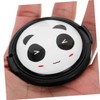 SEWACC 2pcs Cartoon Panda Center Pinch Lens Cap Cover Durable