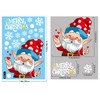 MiJoyDuo 123 Pcs Christmas Window Clings, 6 Sheets Xmas Adorable