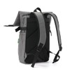 ECO CHIC Waterproof Recycled Canvas Roll Top Backpack (Carbon)