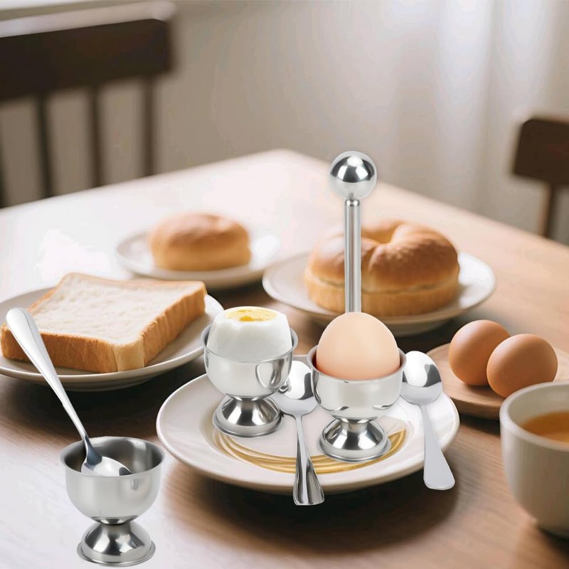 Mulaibdin Egg Cracker Topper Set of 6, 6 Egg Cups