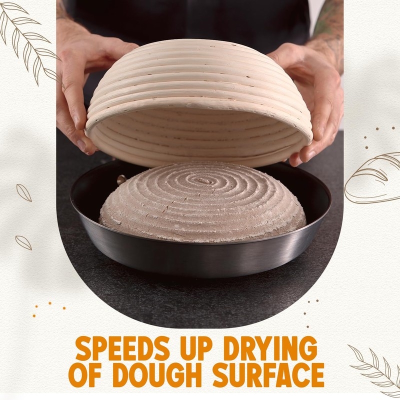 Vollum Banneton Bread Proofing Basket Sourdough Proofing Basket for Beginners