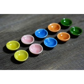 1shopforyou 1 Set of 10 Mixed colorful ceramic plates, and bowls handmade for home decoration can be a wonderful addition to your kitchen or dining area.