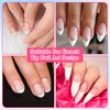 ElevateTech Adesivo per manicure francese, 40 fogli, per manicure francese,
