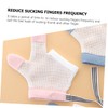 SHOWERORO Thumb Sucking Guard Anti-bite Gloves for Boys and Girls