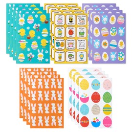 American Greetings 316-Count Easter Stickers for Kids, Easter Eggs and Bunny