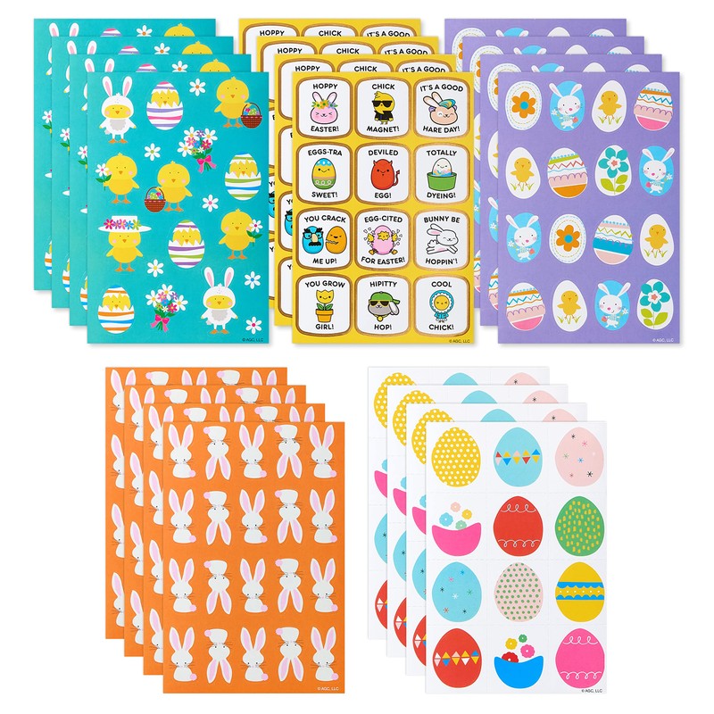 American Greetings 316-Count Easter Stickers for Kids, Easter Eggs and