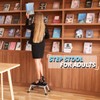 Double Elite 3 Levels Adjustable Folding Step Stools for Adults,