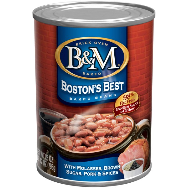 B&M Baked Beans, Boston's Best, 16 Ounce (Pack of 12)