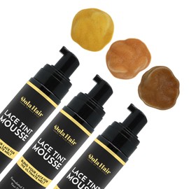 Dolahair Melt Lace Tint Mousse and Spray for Medium Brown Wigs, Foam for Lace Frontal Wigs