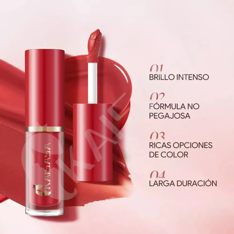 Set De Labiales Líquidos Mate Kaisasa con 12 Colores de