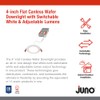 Juno LED Recessed Lights 4 Inch Round Baffle Wafer Downlight,