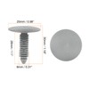 X AUTOHAUX 40 x Plastic Stud Rivets Shape Clips 8