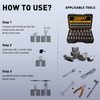 Screw Extractor Set, 25 Piece Easy Out Bolt Extractor Set,