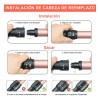 Tenazas Rizadora Con Planchas Cabello Pelo Ajustable Rosa