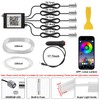 Interior Car LED Strip Lights APP Control, 5 in 1