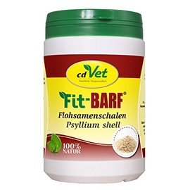 cdVet Naturprodukte Fit-BARF Flohsamenschalen 600 g - Hund&Katze - Ballaststoffe - für leichtfuttrige Hunde - als Sättigungsbeilage - Erhöhung des Kotvolumens - Analdrüse - Rohfütterung - BARFEN -