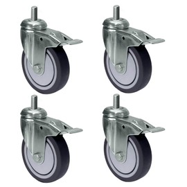 PRIOstahl Set - Equipment Roller with Back Hole/Transport Roller with Brake/Roller (100 mm)
