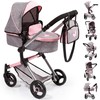 Bayer Design: Pram City Vario Stroller - Gray & Pink