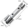 Unbranded Tub Drain Remover Wrench Tool Dual Ended Install &
