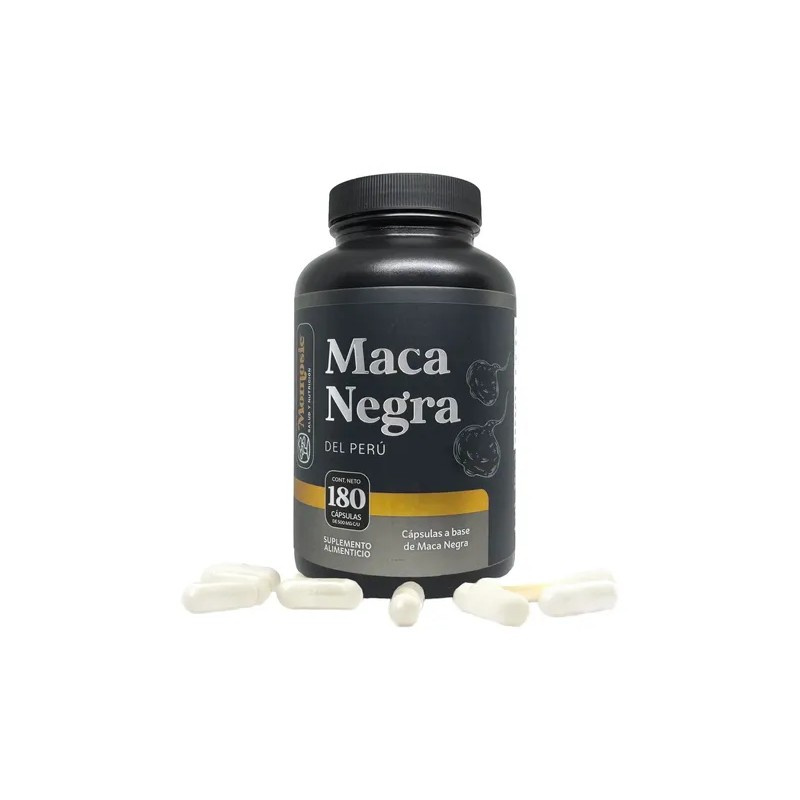 Maca Negra Peruana | 1000 Mg | 180 Caps |