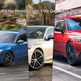 Fit for Honda Civic 11th Gen 2022 2023 Door Side Mirror Cover Exterior Rearview Mirror Guard Cover Trims Accessories Aggressive Look Sport Carbon Fiber Style