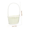 Ciieeo 5pcs Portable Woven Storage Baskets Multi Function Handle Baskets