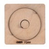 Leather Cutting Die 75mm Dia Round Shaped Manual Punching Molds